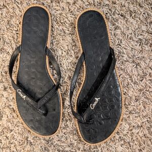 Coach Black Women's Sandals - Size 9